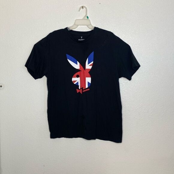 PLAYBOY Other - PLAYBOY British Rabbit Head Black T Shirt Size XL